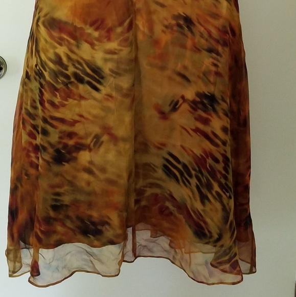 SIGNATURE BY ROBBIE BEE SILK DRESS SIZE 8P - Picture 6 of 8